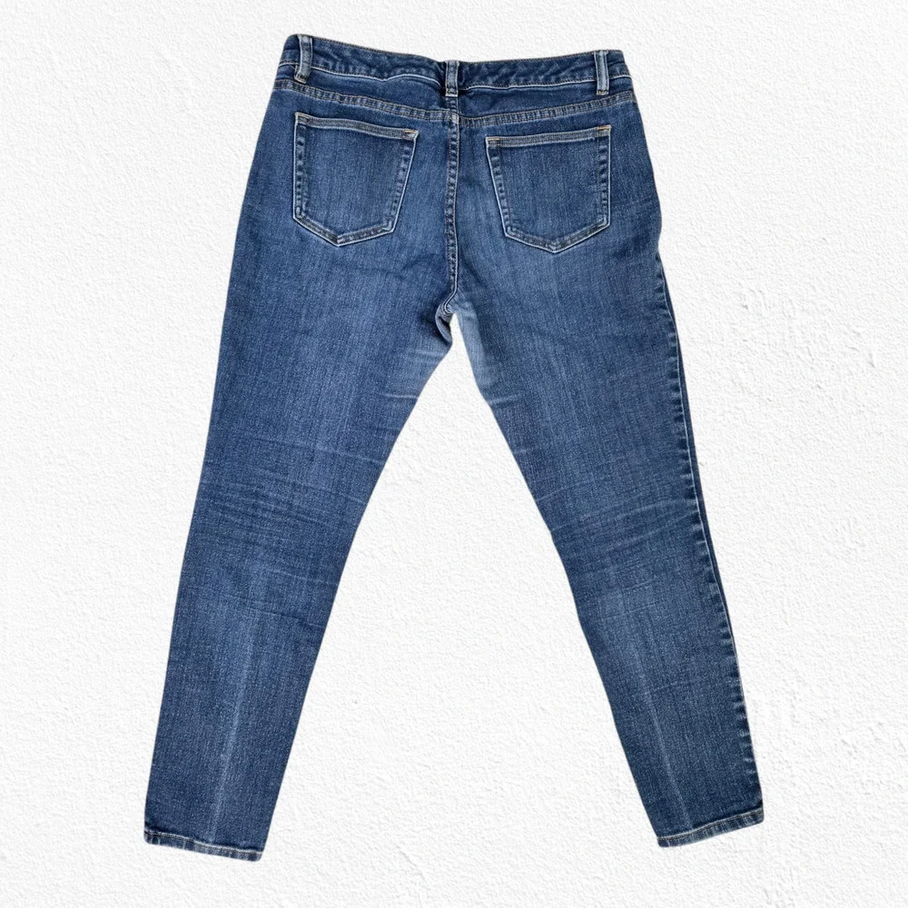 Michael Kors Medium Wash Mid Rise Ankle Classic Designer Skinny Jeans Size 8